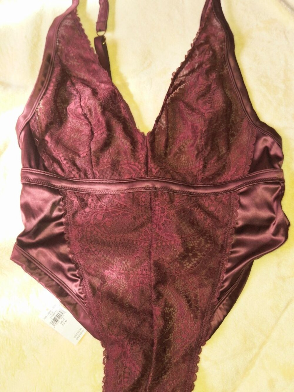 Aerie silky lace plunge bodysuit
